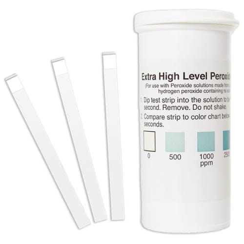 Peroxide Test Strip 0-10000ppm vial of 50