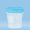 Container 90ml transparent  graduated  screw cap  non-sterile 200