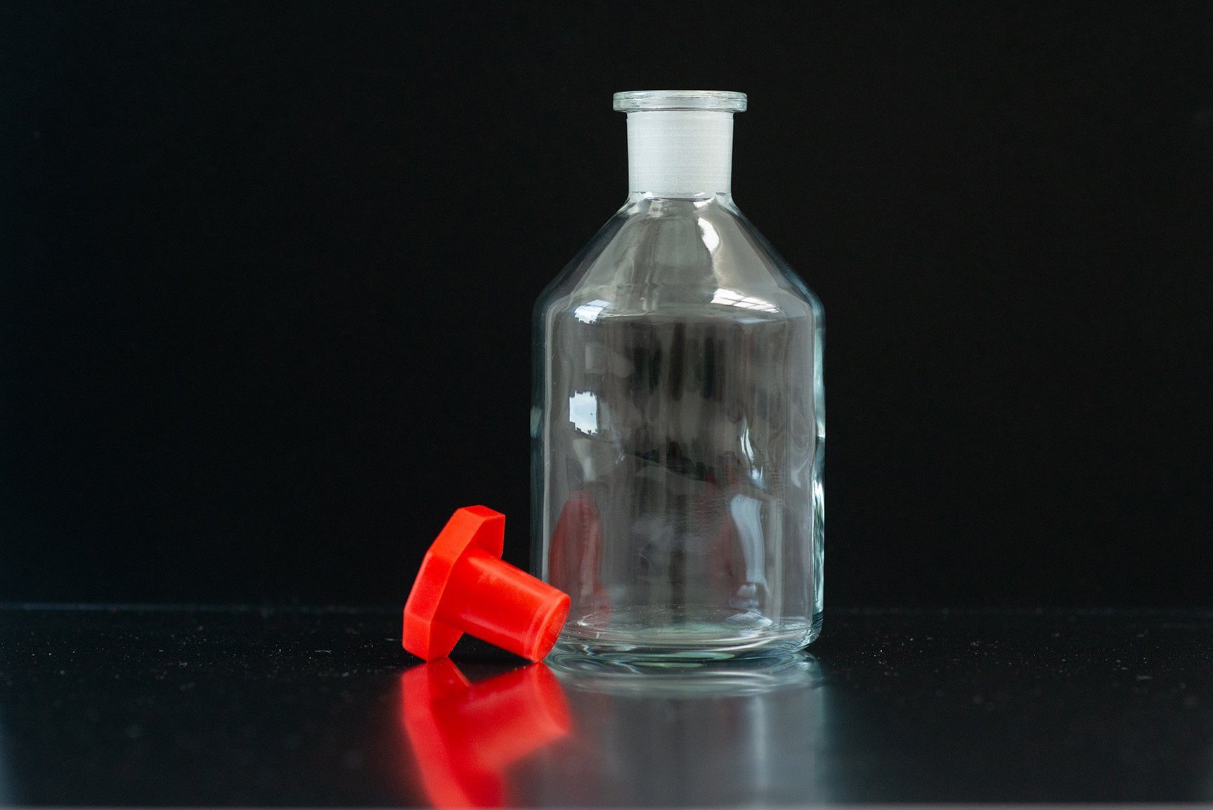 Reagent Bottles 500ml Clear PP-Stopper Neck Size 24 29