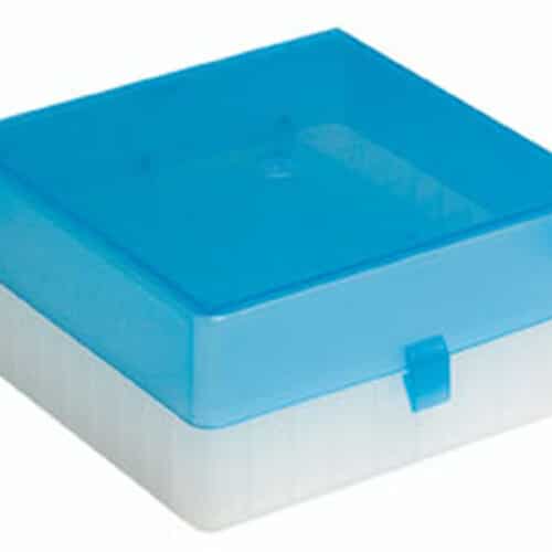 Microtube Storage box 2ml PP-Blue 100 positions  pack of 5