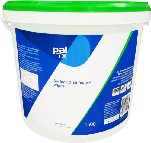 Surface Hygiene Wipes Disinfectant PAL TX Tub of 1500
