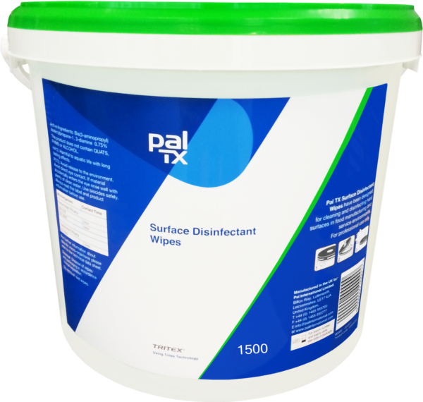Surface Hygiene Wipes Disinfectant PAL TX Tub of 1500 Surface Hygiene Wipes Disinfectant PAL TX Tub of 1500