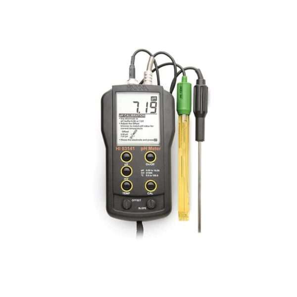HI-8314-1 pH/mV METER WITH ELECTRODE AND TEMPERATURE PROBE