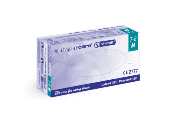 Nitrile Gloves Powder Free Blue  Medium 100