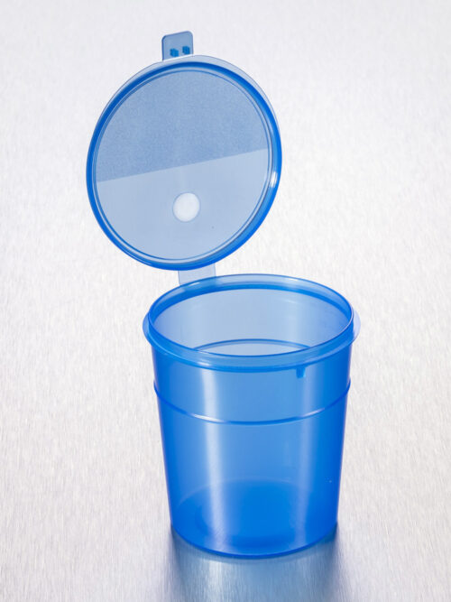 CONTAINER 300ML Hinged Cap BLUE PK240