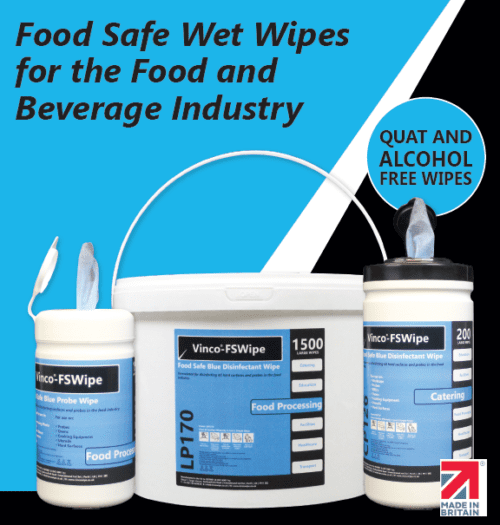 Surface Wipes FOOD Safe VINCO