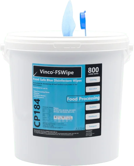 Surface Wipes FOOD Safe VINCO Bucket of 800