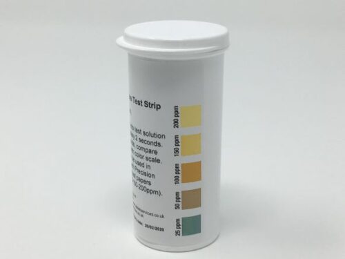 Chlor-Assure Chlorine Test Strips 0-200ppm  vial of 50