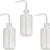 Wash Bottle 250ml Graduated, PE Narrow Neck Pack of 3