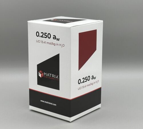 Water Activity Standard 0.250aw -13.41M LiCl Box of 50