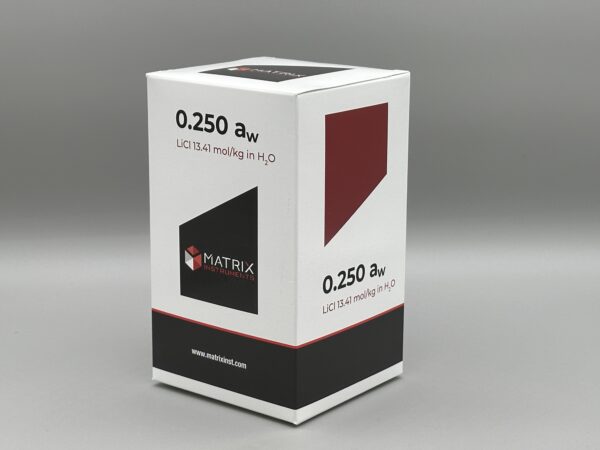 Water Activity Standard 0.250aw -13.41M LiCl Box of 50