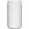 1000ml Wide Mouth HDPE Jar WHITE 89mm 400