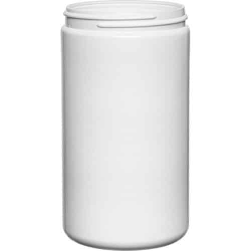 1000ml Wide Mouth HDPE Jar WHITE 89mm 400