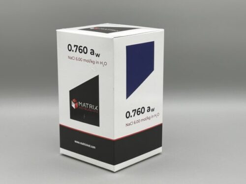 Water Activity Standard 0.760aw (6.0M) SODIUM Box of 50