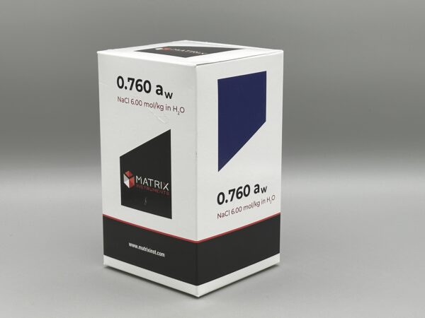 Water Activity Standard 0.760aw (6.0M) SODIUM Box of 50