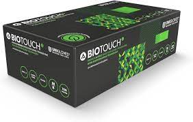 Bio Touch Nitrile Gloves Black Biodegradable - (Case of 1000) - Extra Small