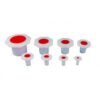 Stopper PE NS 19/26 Red Insert Pack of 10