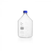 Laboratory Bottle 5000ml DURAN, clear, GL45 with screw cap and pouring ring, PP, blue, Laboratory Bottle 5000ml DURAN, clear, GL45 with screw cap and pouring ring, PP, blue,