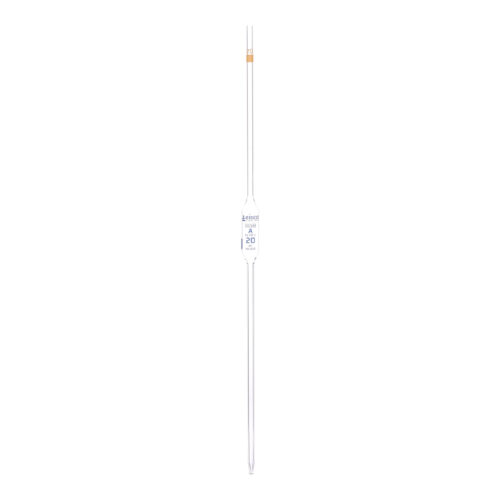 Volumetric Pipette 20ml - Class A Colour Coded Yellow ISO 648