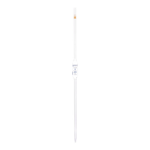 Volumetric Pipette 20ml - Class A Colour Coded Yellow ISO 648
