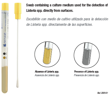 DeltaKlean Colour Change Swab - Surface Monitoring in the Food Industry - Pk of 25 - Listeria DeltaKlean Colour Change Swab - Surface Monitoring in the Food Industry - Pk of 25 - Listeria