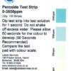 Peroxide Test Strip 0-1750-3500ppm vial of 100 strips