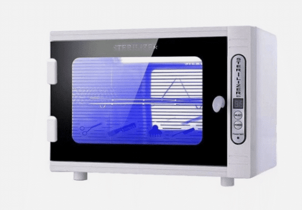 UV Sterilizer, UV Disinfection Cabinet, Professional UV Sterilizer with Timer, 2-Tiers Sterilization Tray, Large Capacity 8L