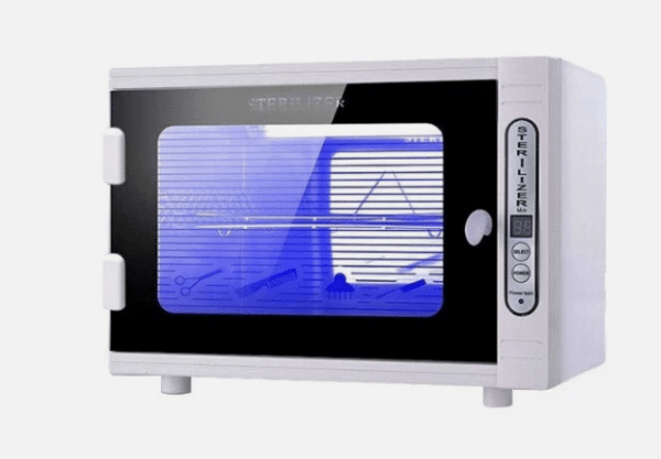 UV Sterilizer, UV Disinfection Cabinet, Professional UV Sterilizer with Timer, 2-Tiers Sterilization Tray, Large Capacity 8L