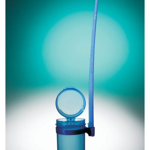Sampling Dipper 90ml Hinged Cap Blue Ind  Wrapped Sterile 150