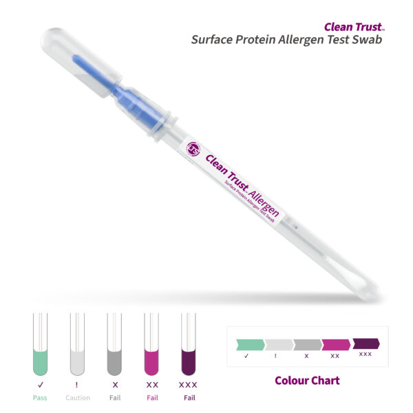 CleanTrust Allergen Protein Residue Colour Change Surface Swab - Pack of 100 CleanTrust Allergen Protein Residue Colour Change Surface Swab - Pack of 100