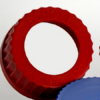 Screw Cap with Hole - PBT - 180 Deg C Red - GL45