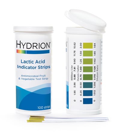 Lactic Acid Test Strip 0-200 HYDRION 100 strip/vial