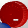 Screw Cap Closed GL25 - PBT - 180 Deg C Red