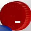 Screw Cap Closed GL25 - PBT - 180 Deg C Red