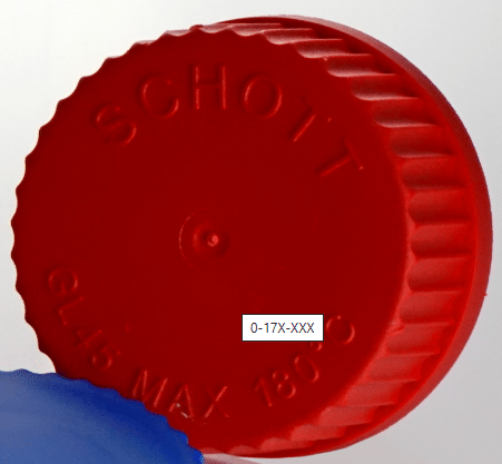 Screw Cap Closed GL25 - PBT - 180 Deg C Red