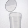 CONTAINER 300ML Hinged Cap Clear PK240